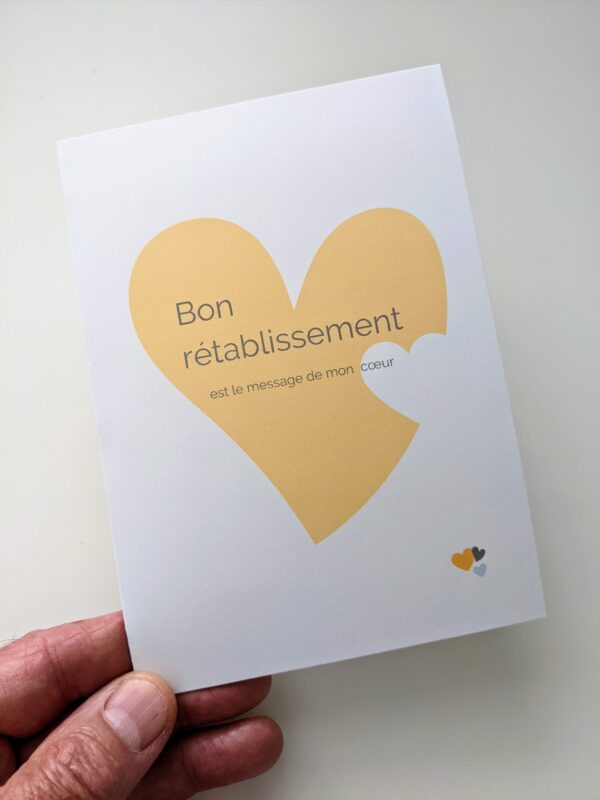 Carte de souhaits - Bon rétablissement